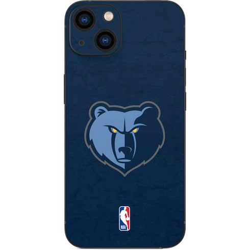 NBA Memphis Grizzlies Distressed iPhone 13 Skin